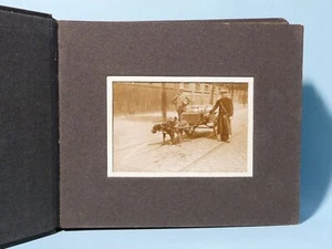 Antique c1900 Photograph Album with 20 small Sepia Photographs EUROPE - Picture 1 of 24