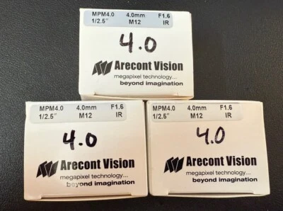 NEW Arecont Vision MPM4.0 F1.6IR 4MM Lens