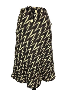 Sherry Taylor skirt size Small Brown Khaki Bias Knee A Line Church Career Casual - Picture 1 of 9