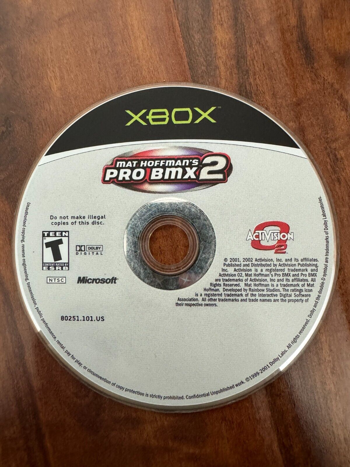 Mat Hoffman's Pro BMX 2 (Microsoft Xbox, 2002)
