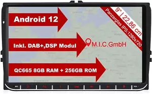 M.I.C. AV9V2-Ultra Android 12 Autoradio mit navi Qualcomm Snapdragon 665 8G+256G - Bild 1 von 7