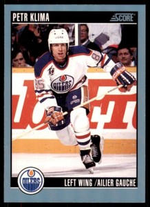 1992-93 Score Petr Klima Edmonton Oilers #383