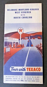 VTG 1953 Delaware Maryland Virginia West Virginia North Carolina Map 23x32" - Picture 1 of 6