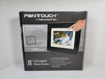 PanDigital 8" LCD Digital Photo Frame 800x600 PanTouch Touch Sensor PAN8002W02T - Image 1 of 4