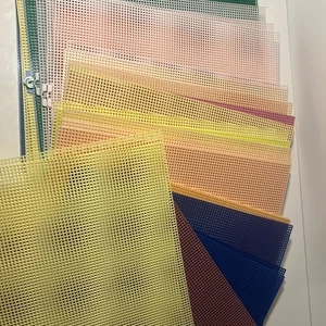 Lot of 97 sheets Mesh Plastic Canvas! Clutch Purses! Big Big Lot!! Free Ship! - Picture 1 of 9