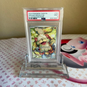 2024 Pokemon SV Twilight Masquerade TWM EN Hisuian Growlithe #181/167 PSA 9 - Picture 1 of 2