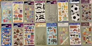 Lot of 16 Packages Sticko Stickers! Travel, Zoo, Baby, School, Kids, Etc - Picture 1 of 5