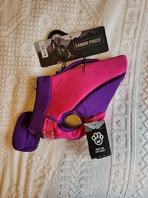 CANADA POOCH High Tide Life Water Jacket New Pink/Purple Sz 12 (S) - Image 1 of 4