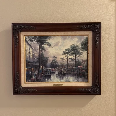 Carmel, Ocean Avenue On a Rainy Afternoon Thomas Kinkade Foto 1 de 4