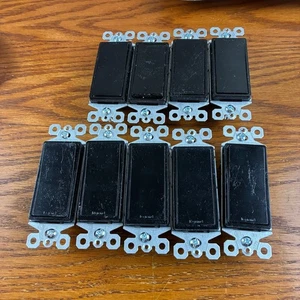 Legrand radiant 15 Amp 120-Volt Single-Pole Decorator/Rocker, Black (9-Pack) - Picture 1 of 3