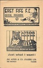 East Fife v  QOS   August 1952