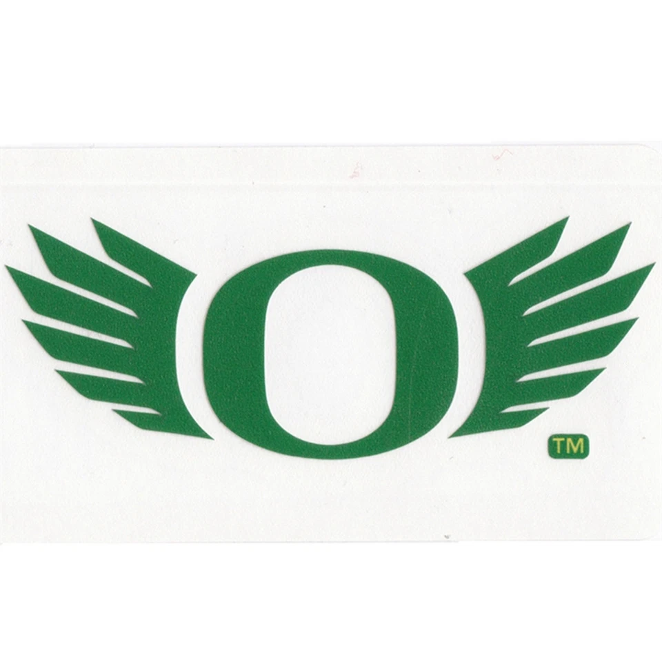 Calcomanía de transferencia con logotipo de Oregon Ducks - 13,5" x 5" - alas - verde manzana Foto 1 de 1