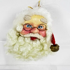 Vintage Kurt Adler Weihnachtsmann Kopfschmuck Santa's World Weihnachten LESEN - Bild 1 von 13