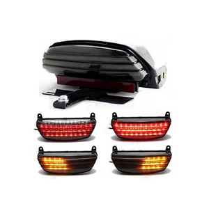 Tri Bar Fender LED Tail Turn signal Light Harley Softail CVO Springer FXST FXSTC - Picture 1 of 6