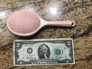 Microfono rosa plastica dura scuotitore sonaglio bambino vintage 1953 culla giocattolo - Foto 1 di 3