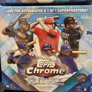 2020 Topps Chrome Update Series Baseball MLB Sapphire Edition Box FACTORY SEALED