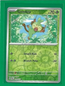 Pokémon TCG SV-Twilight Masquerade Grookey #14/167 Common Reverse Holo - Picture 1 of 2