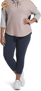 Women'S Blackout Cotton Capri Leggings Super Soft Stretch Pull on Pants, Availab - Picture 1 of 4