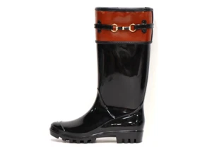 Henry Ferrera Tall Rain Boot Rain Boots Black Cogn, Size 8 - Picture 1 of 5