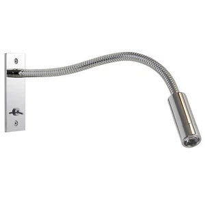 Gooseneck 3W LED Wall Fixture Picture Bedside Light Reading Lamps Toggle Switch - Picture 1 of 20