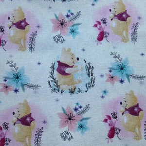 Winnie the Pooh and Piglet 100% Cotton Fabric - Picture 1 of 4