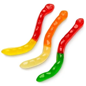 Albanese Assorted Fruit Gummy Worms Classic Gummies 15oz SUPER SAVER BULK CANDY - Picture 1 of 1