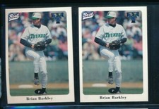 Lot (2) 1996 Best #5 Brian Barkley Trenton Thunder Red Sox affiliate SWSW6