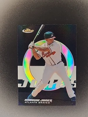 2005 Topps Finest Andruw Jones Black Refractor /99 - Image 1 of 2