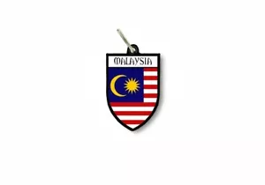 Schlüsselanhänger Schlüsselanhänger Ring Flagge National Souvenir Schild Malaysia - Bild 1 von 1