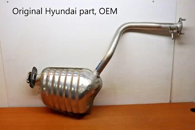 Hyundai Genesis 2012 2013 2014 sedán de 3,8 L conductor izquierdo silenciador trasero escape trasero Foto 1 de 4