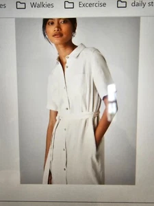 Whistles Bella Linen Shirt dress size 10 - Picture 1 of 7