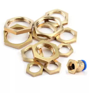 "Brass Fittings Threaded Fittings Fitting with Inner Thread Nut 1/8""-1/2" - Picture 1 of 10