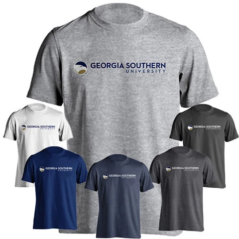 Georgia Southern University Eagles Basic Wordmark with Logo Short Sleeve T-Shirt Cover