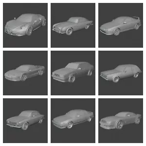 3d Printed 1/87 H0 Scale Cars (A) many models to choose from - Foto 1 di 109