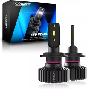 NOVSIGHT H7 CANBUS LED Headlight Bulbs Fanless Kit 50W Xenon White 10000LM UK - Picture 1 of 6