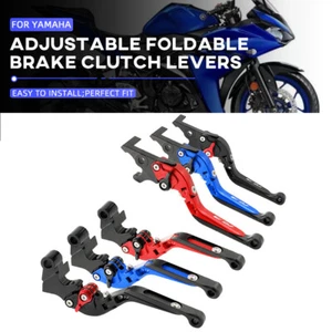 CNC Adjustable Folding Extendable Brake Clutch Levers For YAMAHA YZFR3 2015-2025 - Picture 1 of 22