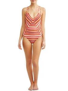 No boundaries multi stripe swim suit , size L/G (11-13) - Picture 1 of 4