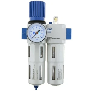 Druckluft Wartungseinheit Wasserabscheider Öler RQS 1/2" Ölfilter Wasserfilter - Bild 1 von 5