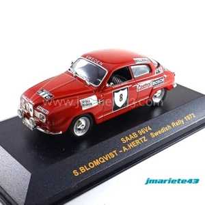Saab 96V4 #8 Blomqvist - Hertz Swedish Rally 1972 1:43 IXO Quality - Imagen 1 de 6