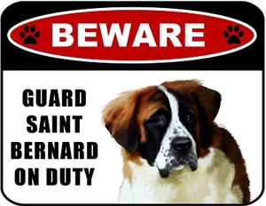 LED Light Up Red Flashing Blinking Attention Grabbing Laminated Dog Sign Beware - Picture 1 of 6