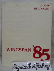 1985 Brandon High School The Blackhawks Annual Wingspan Annual Annual Annual Wingspan Ortonville, Michel - Foto 1 di 1