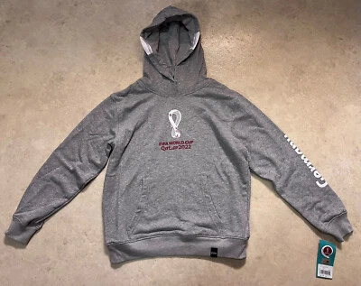 NUEVO CON ETIQUETAS COPA DEL MUNDO 2022 Alemania 🇩🇪 Sudadera con capucha para mujer - Sudadera con capucha ✅ Gris Grande Foto 1 de 4