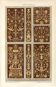 Intarsia, marquetry......Print...1894 - Picture 1 of 1