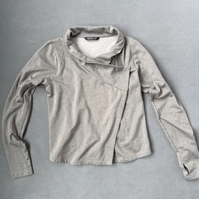 Cárdigan polar Arcteryx Yonge Wrap para mujer gris medio manga larga capa suave Foto 1 de 4