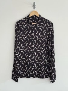 Allsaints "Bonds" Langarmshirt Kettenprint schwarz Medium - Bild 1 von 12