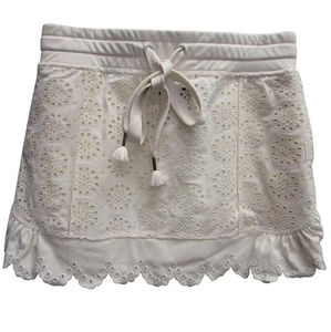 Fenty Puma By Rihanna Embroidered Edge Mini Skirt, Vanilla Ice, Size XL - Picture 1 of 4