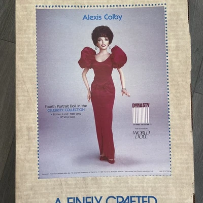 Muñeca de vinilo Alexis Colby Dynasty Celebrity Collection World 1985 19" - en caja Foto 1 de 4