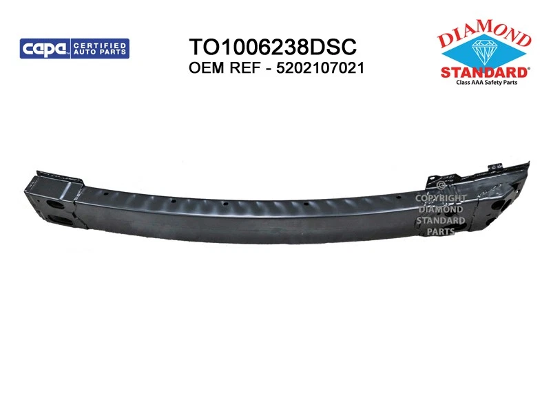 New CAPA Front Bumper Impact Bar Replaces 5202107021 - Imagem 1 de 1