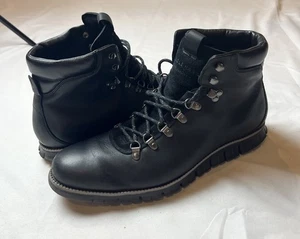 Cole Haan Zerogrand Hiker II wasserdichte Lederstiefel C26254 schwarz Herren US 13 - Bild 1 von 9