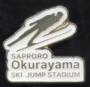 SOUVENIR PIN. SAPPORO OKURAYAMA SKI JUMP STADIUM. - Picture 1 of 1